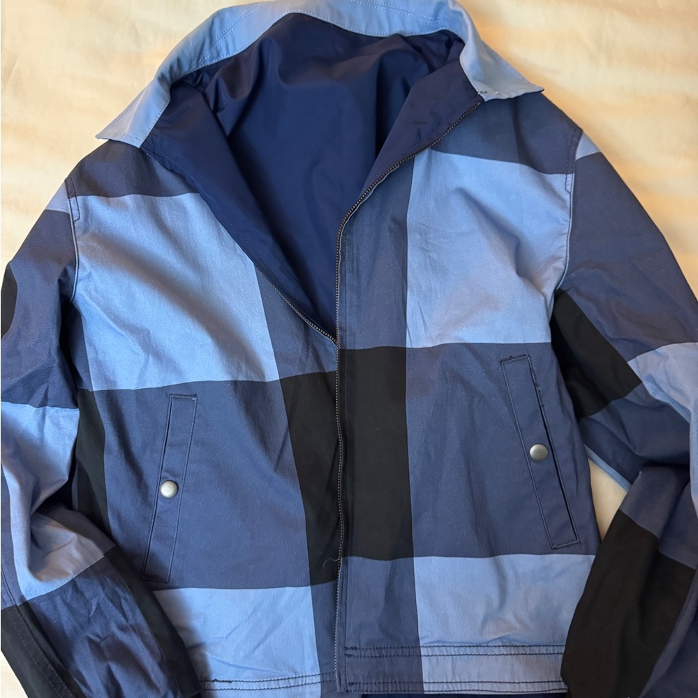 Men's Blue Checkered Jacket